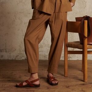 SOEUR Tempo cotton loose fit Pants Size 40 Hazel tan boho‎ lagenlook